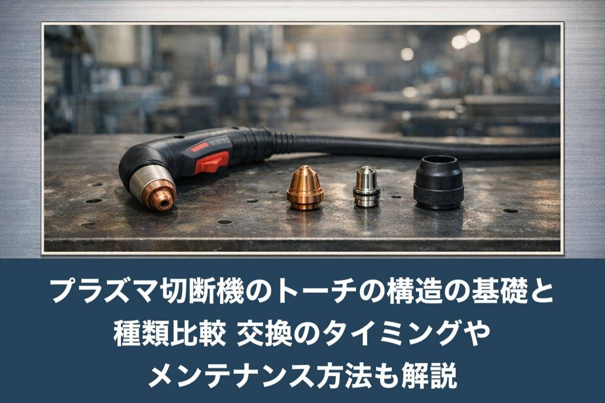 プラズマ切断機のトーチの構造の基礎と種類比較|交換のタイミングやメンテナンス方法も解説